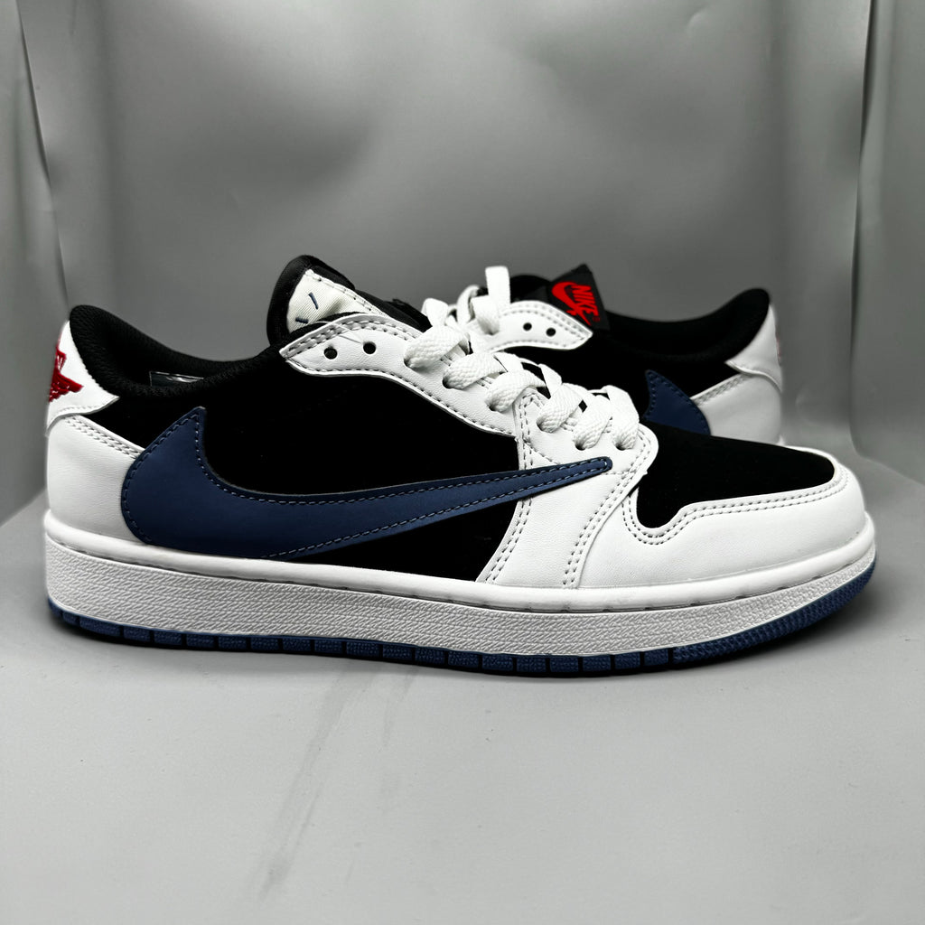 Travis Scott x Air Jordan 1 Low 'Black Navy' Custom