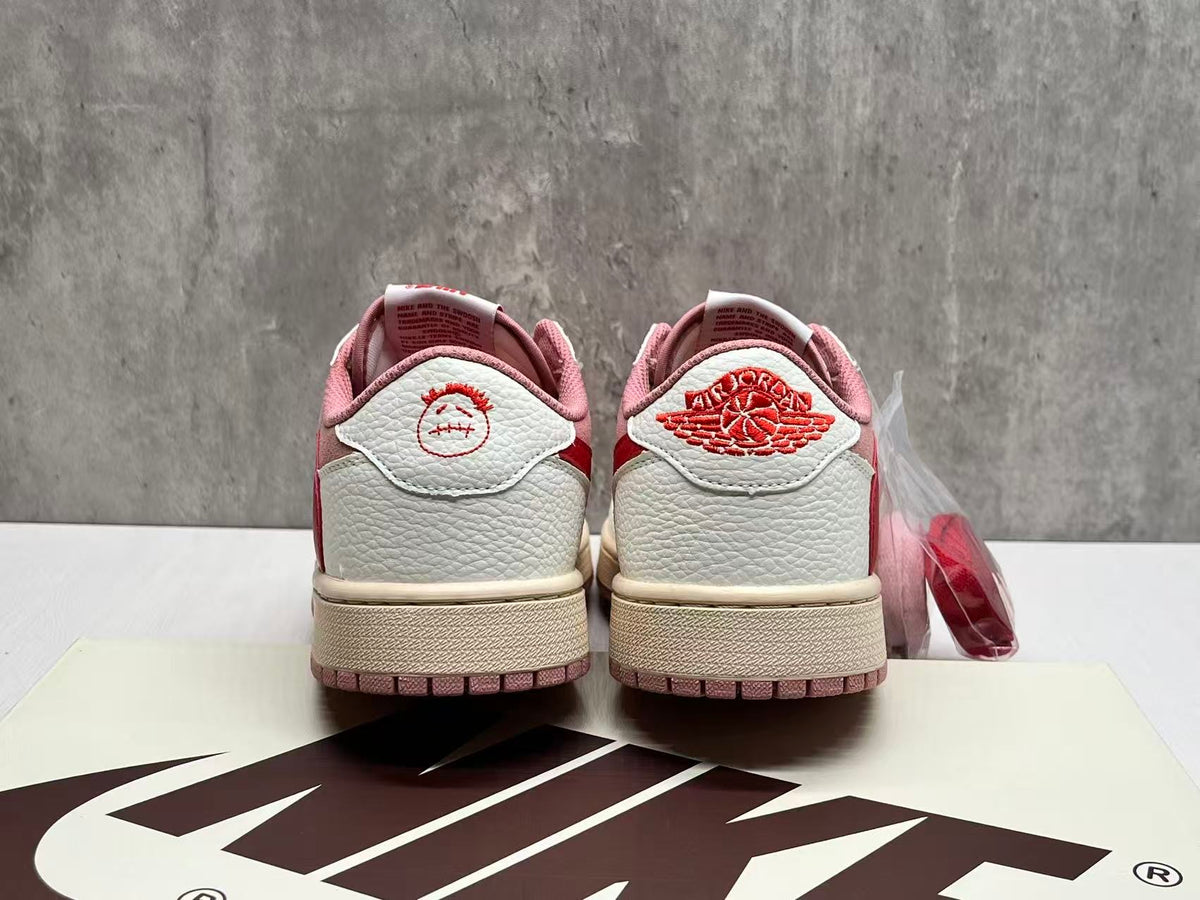 Air Jordan 1 Low OG SP x Travis Scott 'Shy Pink/Red'
