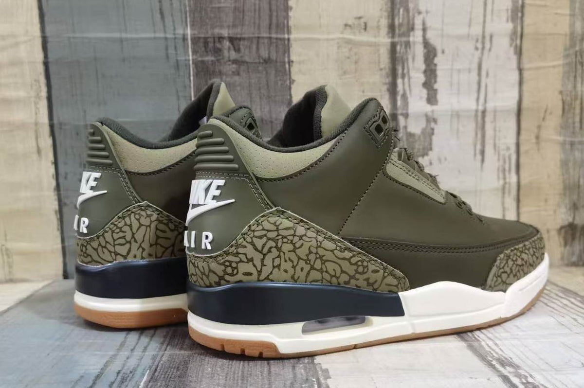 Air Jordan 3 Retro "Medium Olive"（Man）