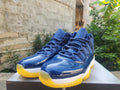 AJ11-Inspired High-Top Sneaker 'Style 06' – Midnight Navy / Yellow