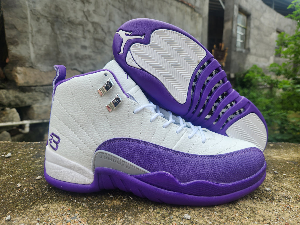 Air Jordan 12 Retro 'Pro Purple' – Desert Sand / Pro Purple