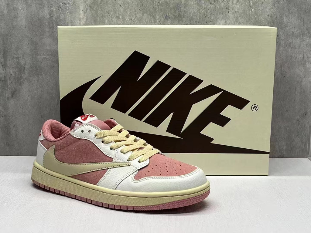 Travis Scott x Air Jordan 1 Low OG 'Shy Pink/Red'