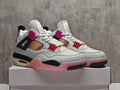 Air Jordan 4 Retro 'Comic' – Off White / Fire Pink / Anthracite (JA1135-100)