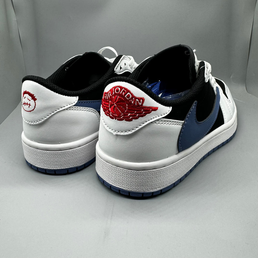 Travis Scott x Air Jordan 1 Low 'Black Navy' Custom