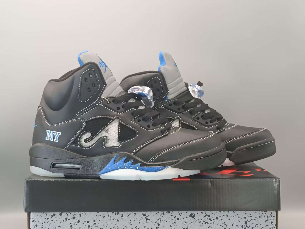 Air Jordan 5 x Awake NY 'Racer Blue' – Black / Racer Blue / Metallic Silver (DV4982-004)