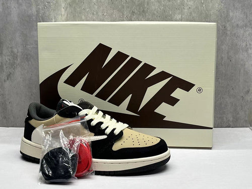 Air Jordan 1 D 'Black and Beige Pattern'