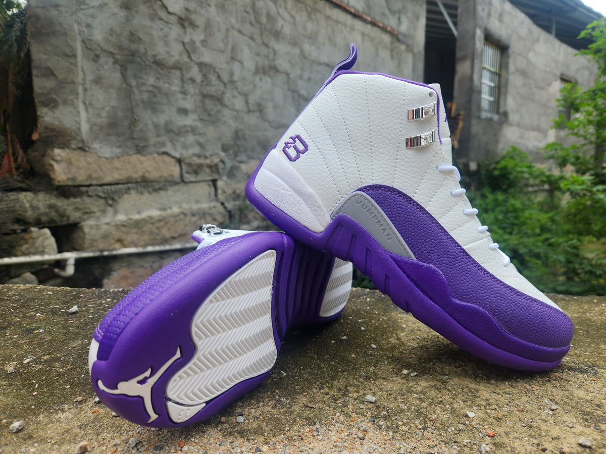 Air Jordan 12 Retro 'Pro Purple' – Desert Sand / Pro Purple