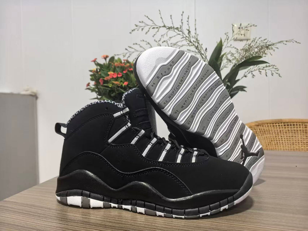Air Jordan 10 Retro 'Stealth' – Black / White (310806-003)