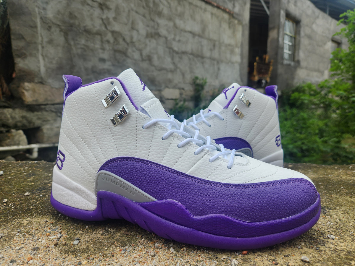 Air Jordan 12 Retro 'Pro Purple' – Desert Sand / Pro Purple