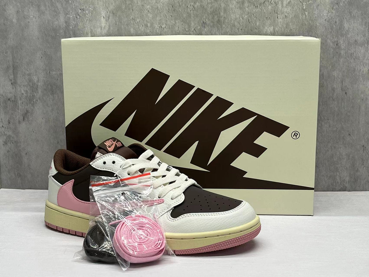 Travis Scott x Air Jordan 1 Retro Low OG SP 'Reverse Mocha' (Pink)