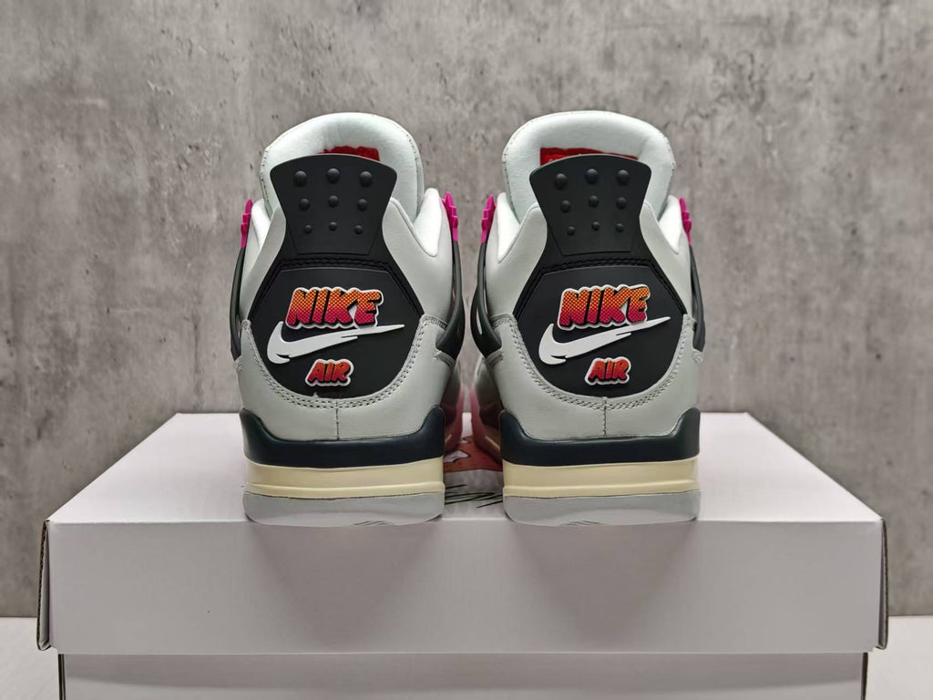 Air Jordan 4 Retro 'Comic' – Off White / Fire Pink / Anthracite (JA1135-100)