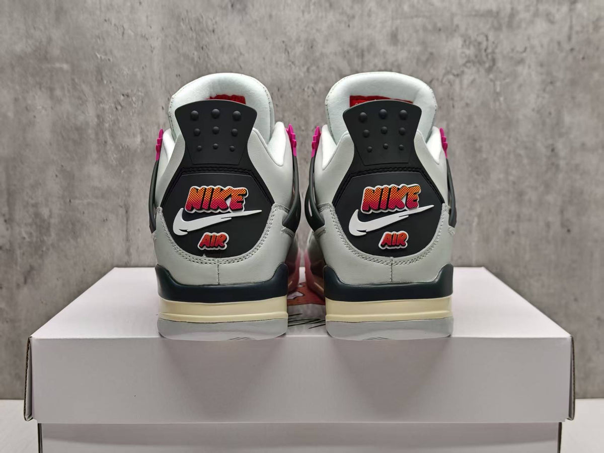 Air Jordan 4 Retro 'Comic' – Off White / Fire Pink / Anthracite (JA1135-100)