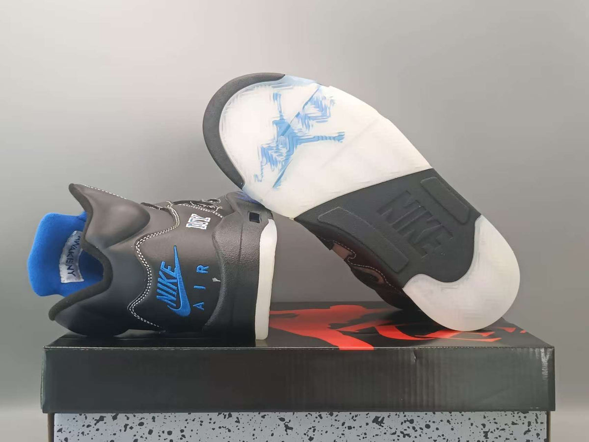 Air Jordan 5 x Awake NY 'Racer Blue' – Black / Racer Blue / Metallic Silver (DV4982-004)