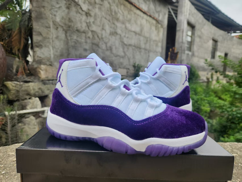 Air Jordan 11 Retro – White / Royal Purple