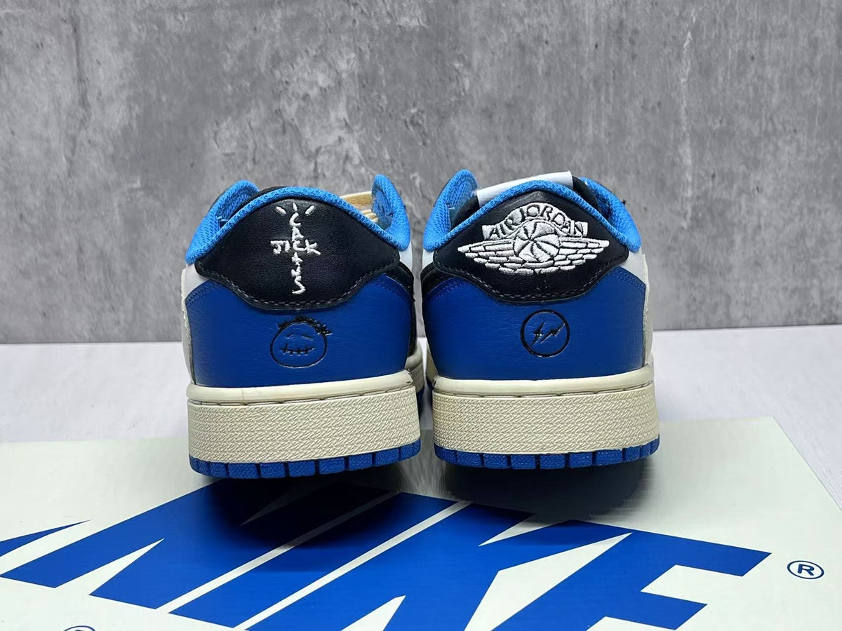 Air Jordan 1 Low 'White/Blue Lightning'