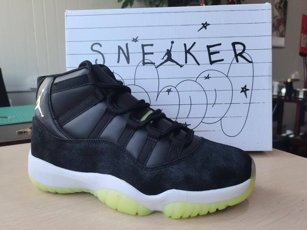 Air Jordan 11 Retro (GS) "Inner Beast" Black/Barely Volt
