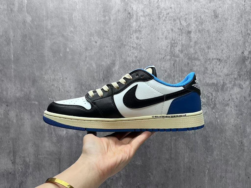 Air Jordan 1 Low 'White/Blue Lightning'