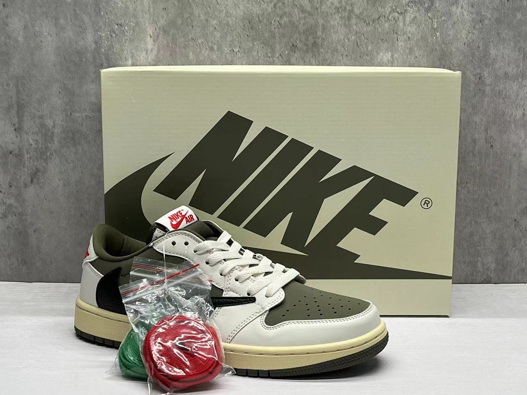 Travis Scott x Air Jordan 1 Retro Low OG SP 'Reverse Olive / Medium Olive'