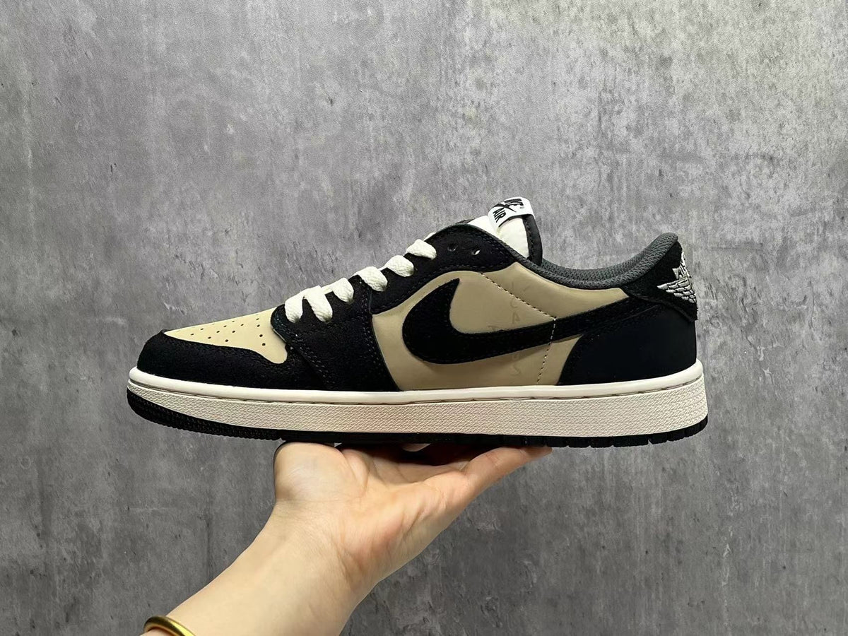 Air Jordan 1 D 'Black and Beige Pattern'