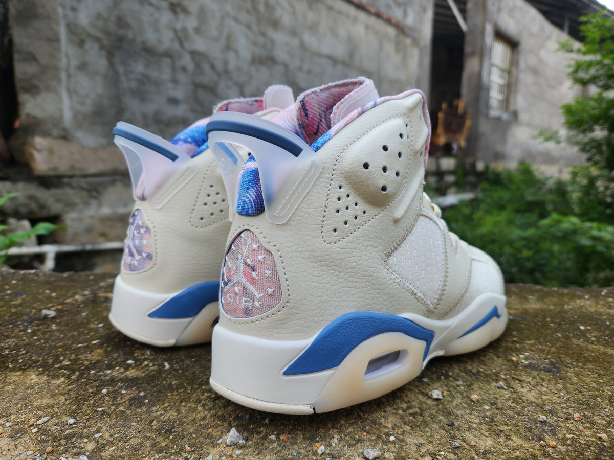 Air Jordan 6 Retro 'Sport Blue' – White / Sport Blue / Black (384664-107)